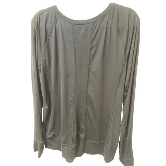 Layer 8 Women’s Active Top Ruffle Raglan Sleeve Lightweight Athletic Tee Size XL - Picture 3 of 5